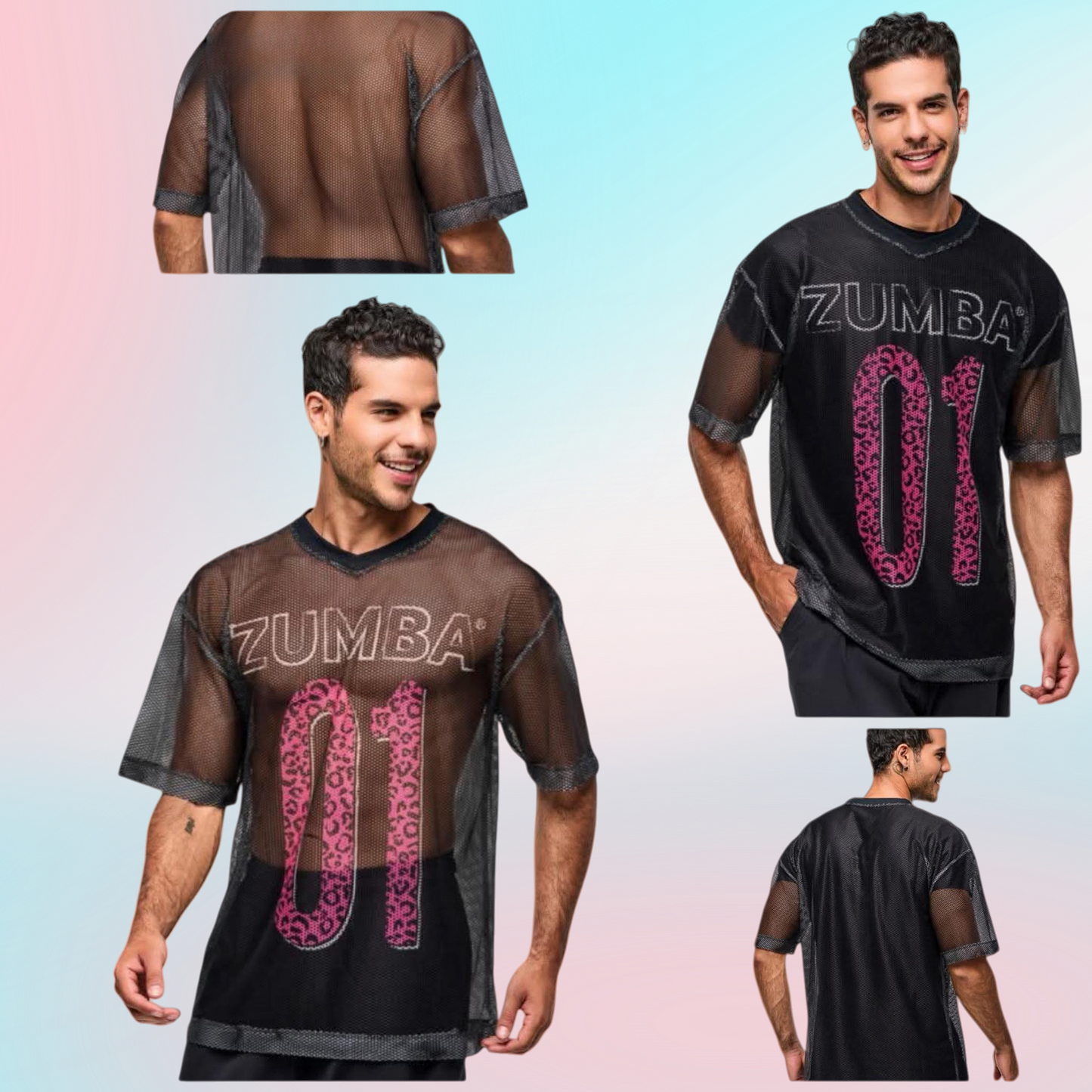 New arrived  Zumba Wear   Mesh V-Neck Top Mesh Top Shirts Tee Z1T001248