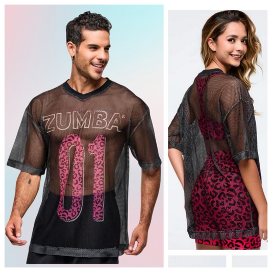 New arrived  Zumba Wear   Mesh V-Neck Top Mesh Top Shirts Tee Z1T001248